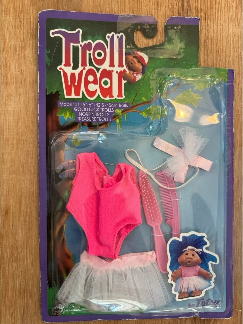 VTG Tosty Troll Wear Outfit Lot Ballerina & Pirate NOS 5-6” Troll Doll Clothes